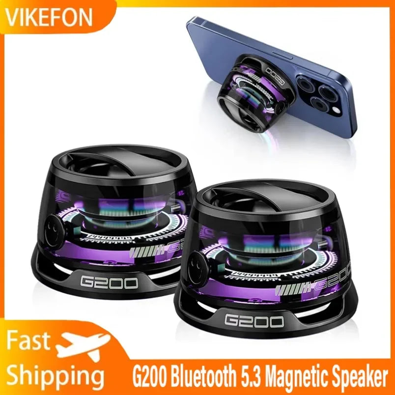 Mini RGB Bluetooth Speaker – Phone Stand | Portable | Stereo Sound