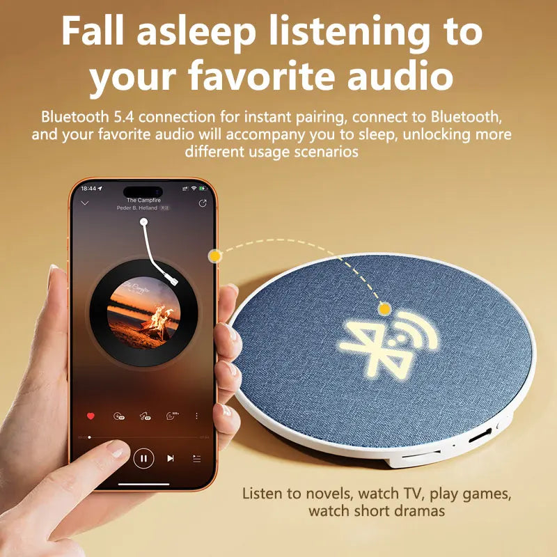 Wireless Pillow Speaker – Sleep Aid | 360° HiFi Sound | Bluetooth 5.4