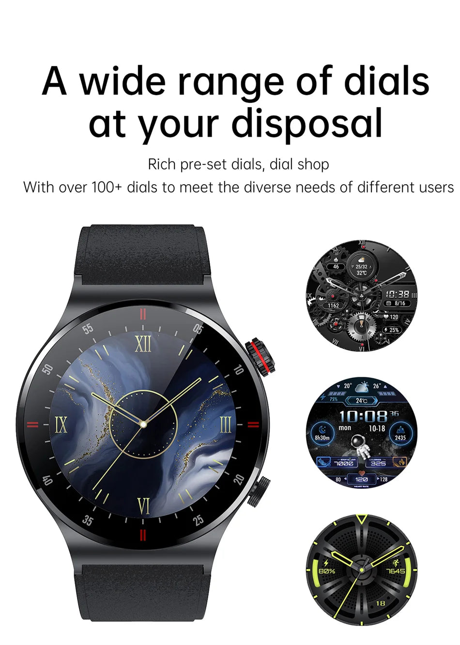 Men's Smart Watch – GPS | Bluetooth Calling | ECG Heart Monitor | Waterproof