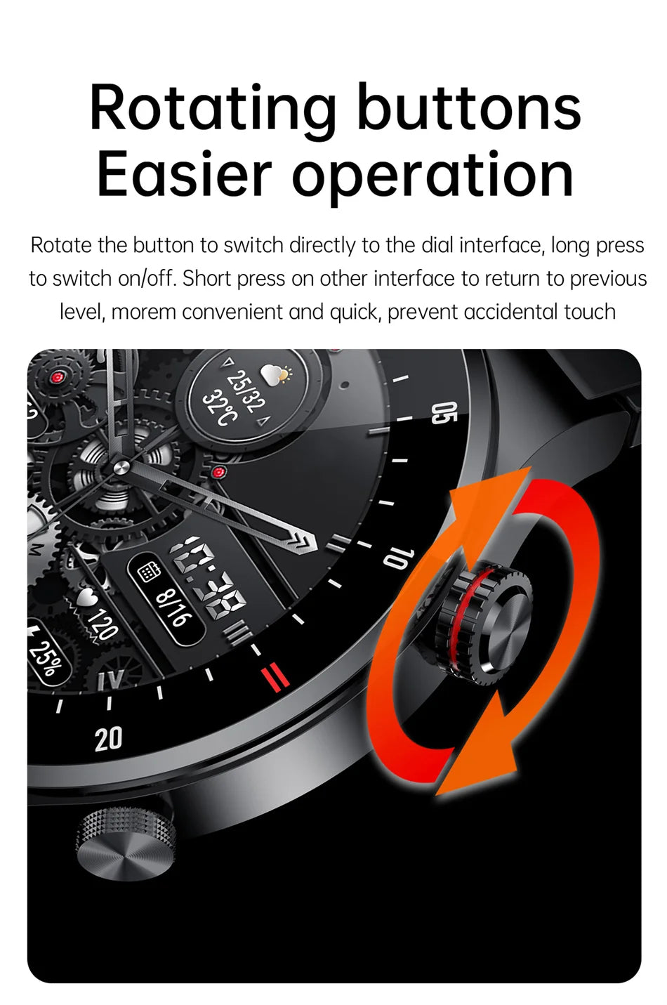 Men's Smart Watch – GPS | Bluetooth Calling | ECG Heart Monitor | Waterproof