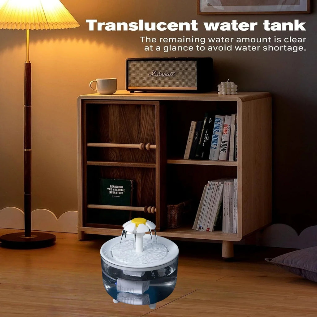 Pet Water Fountain with 4 filters Auto Filter USB Electric Cat Drinker Bowl 1200mL Recirculate Filtring Cat Water Dispenser