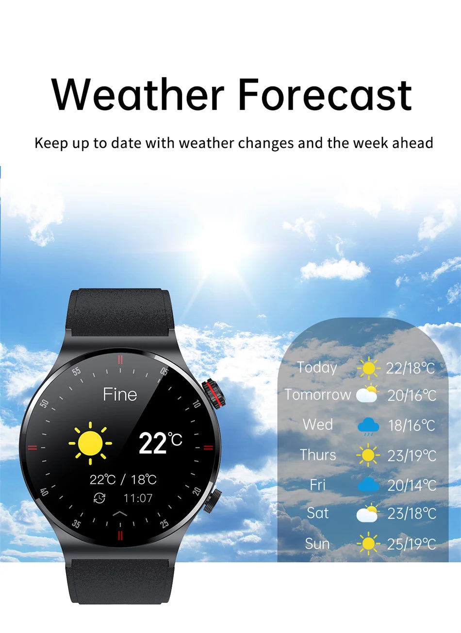 Men's Smart Watch – GPS | Bluetooth Calling | ECG Heart Monitor | Waterproof