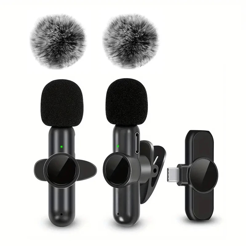 Mini Wireless Lavalier Microphone – For iPhone & Android | Plug & Play