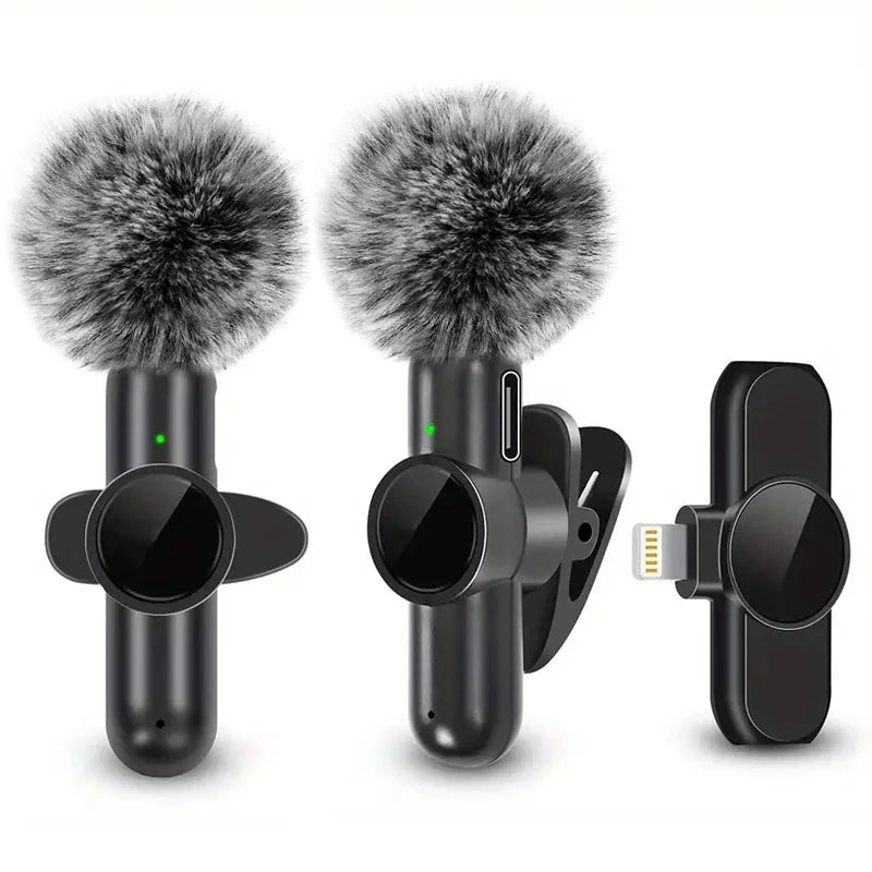 Mini Wireless Lavalier Microphone – For iPhone & Android | Plug & Play