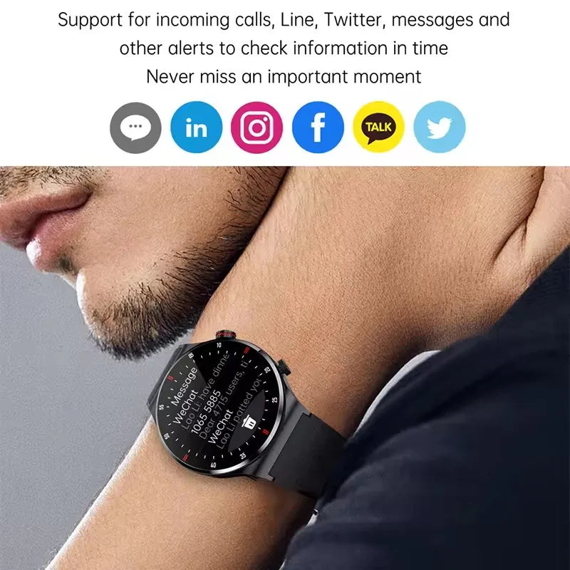 Men's Smart Watch – GPS | Bluetooth Calling | ECG Heart Monitor | Waterproof