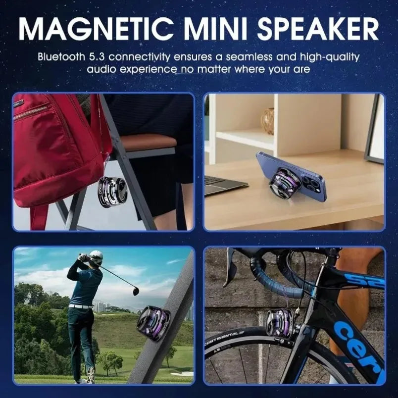 Mini RGB Bluetooth Speaker – Phone Stand | Portable | Stereo Sound