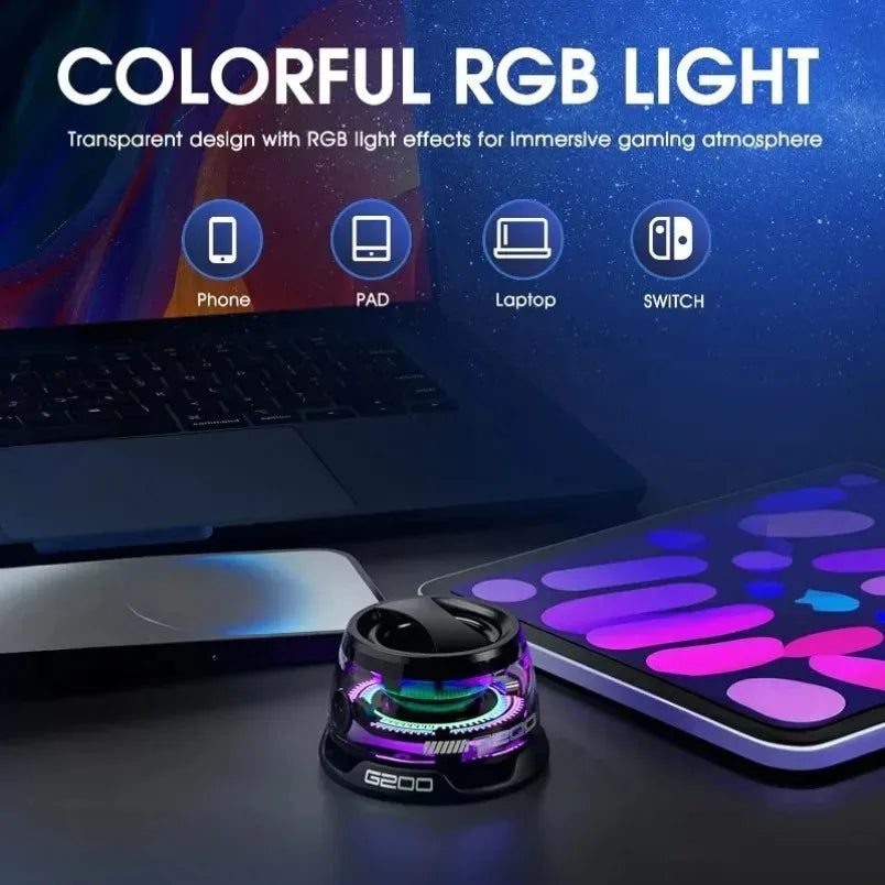 Mini RGB Bluetooth Speaker – Phone Stand | Portable | Stereo Sound