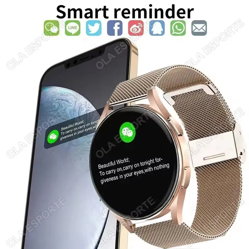 Women's Smart Watch – Bluetooth Calling | Heart Rate & Sleep Monitor | Waterproof