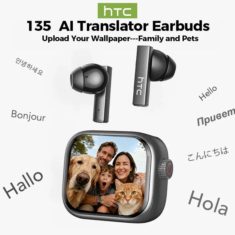 HTC NE40 AI Translator Earphones – Bluetooth | 40H Battery | 144 Languages