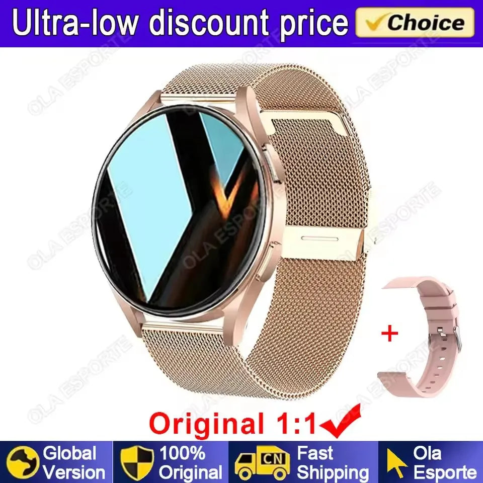 Women's Smart Watch – Bluetooth Calling | Heart Rate & Sleep Monitor | Waterproof