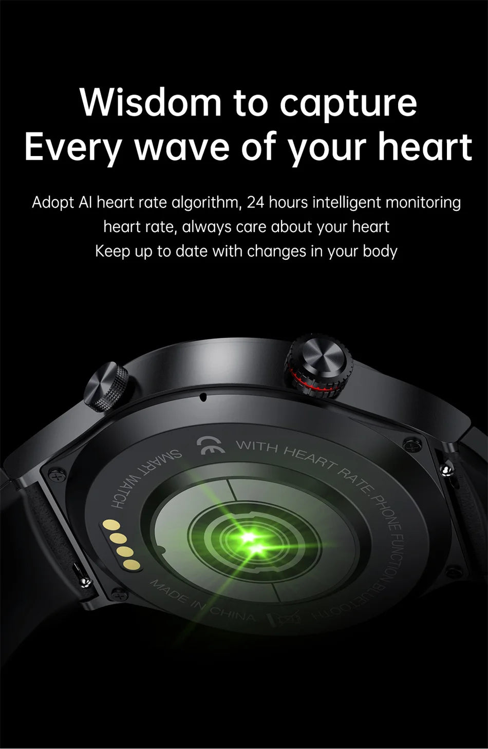 Men's Smart Watch – GPS | Bluetooth Calling | ECG Heart Monitor | Waterproof