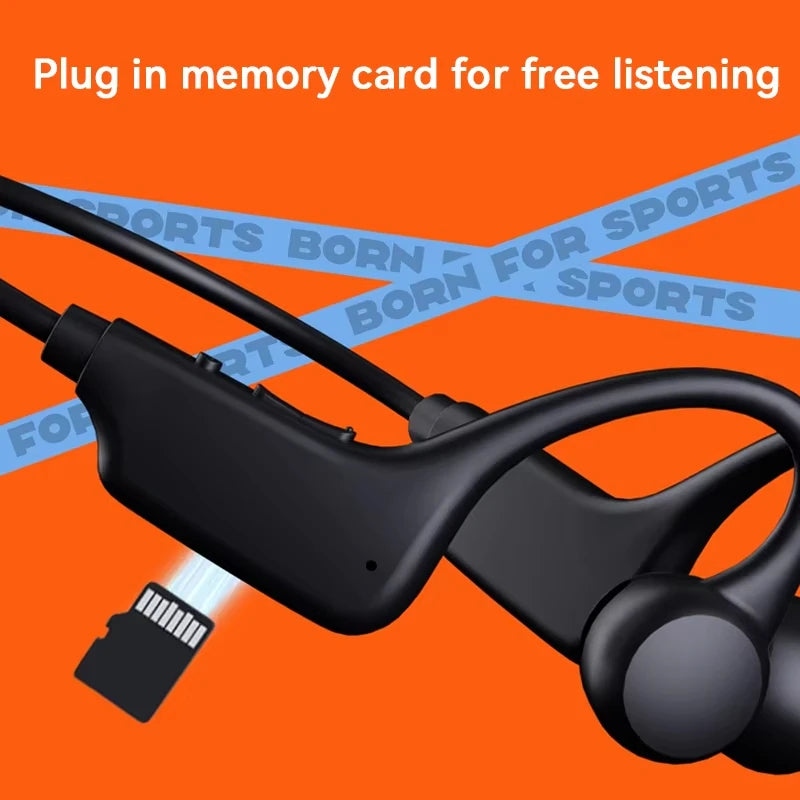 Bone Conduction Headphones IPX8 Waterproof MP3 32GB Bluetooth5.4 Wireless Headphones With Mic Swimming Sports Fitness 2026