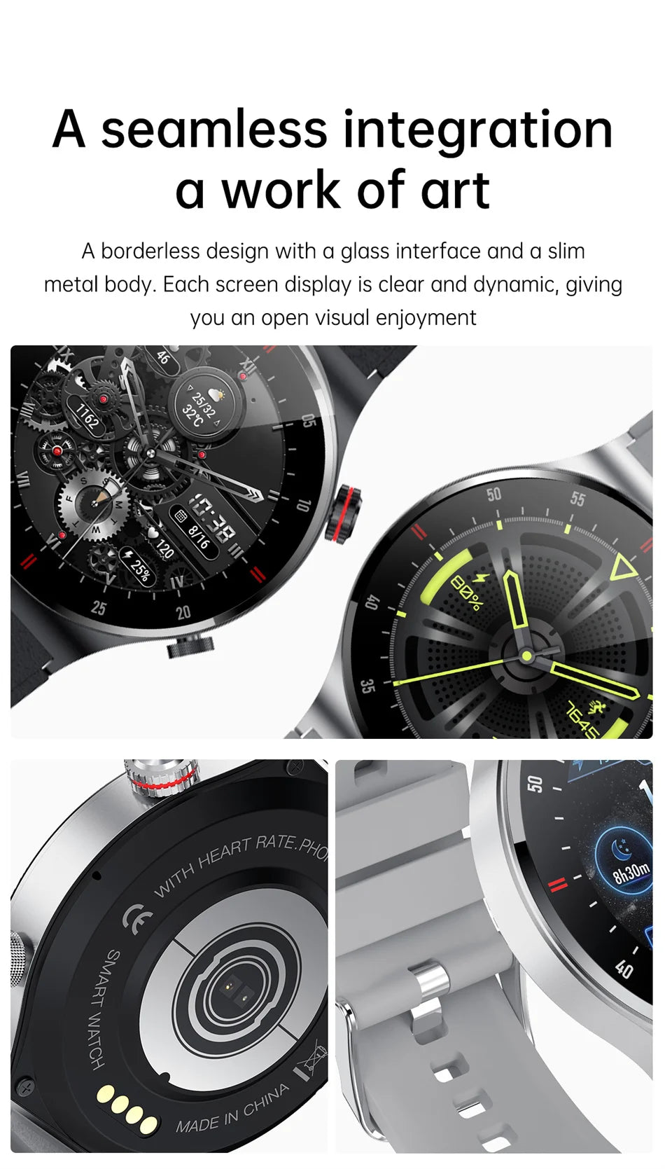 Men's Smart Watch – GPS | Bluetooth Calling | ECG Heart Monitor | Waterproof