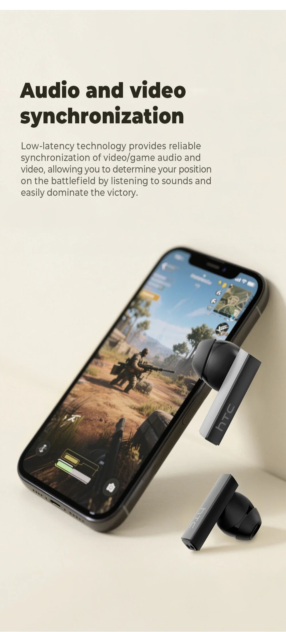 HTC NE40 AI Translator Earphones – Bluetooth | 40H Battery | 144 Languages
