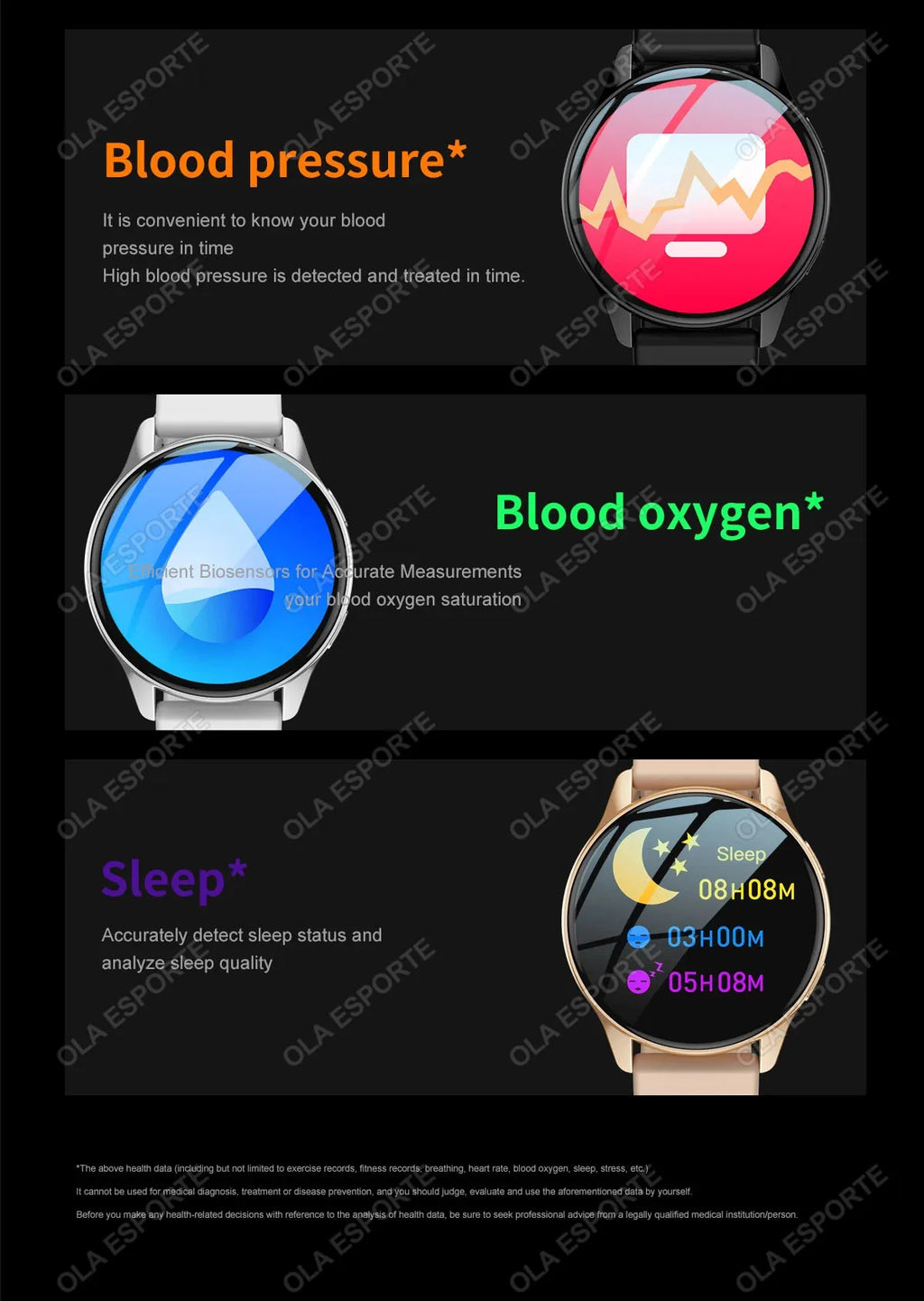 Women's Smart Watch – Bluetooth Calling | Heart Rate & Sleep Monitor | Waterproof