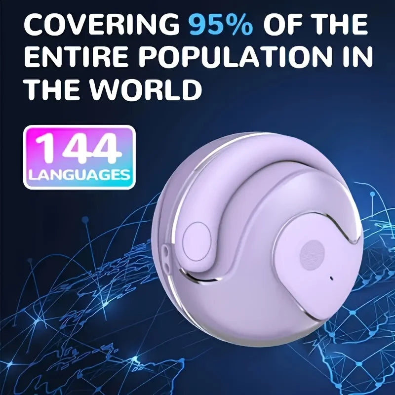 AI Translation Earphones – 144 Languages | Real-Time | Bluetooth 5.4