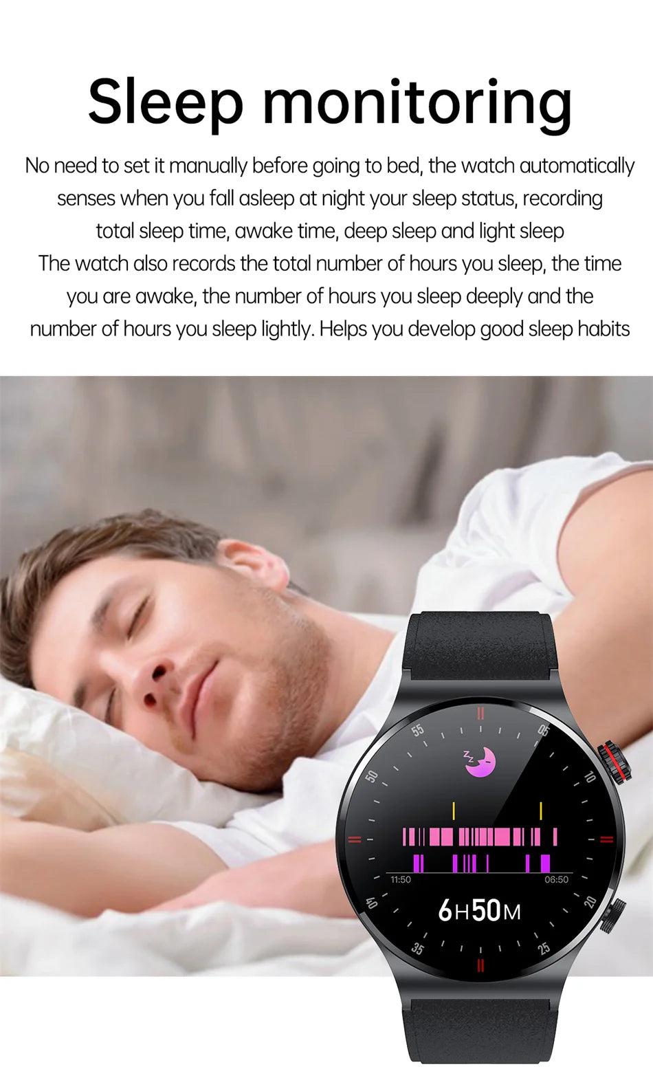 Men's Smart Watch – GPS | Bluetooth Calling | ECG Heart Monitor | Waterproof