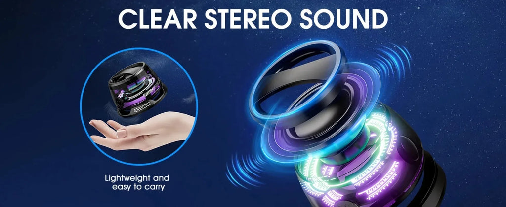 Mini RGB Bluetooth Speaker – Phone Stand | Portable | Stereo Sound