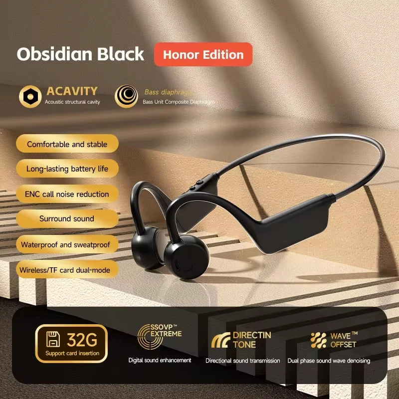 Bone Conduction Headphones IPX8 Waterproof MP3 32GB Bluetooth5.4 Wireless Headphones With Mic Swimming Sports Fitness 2026