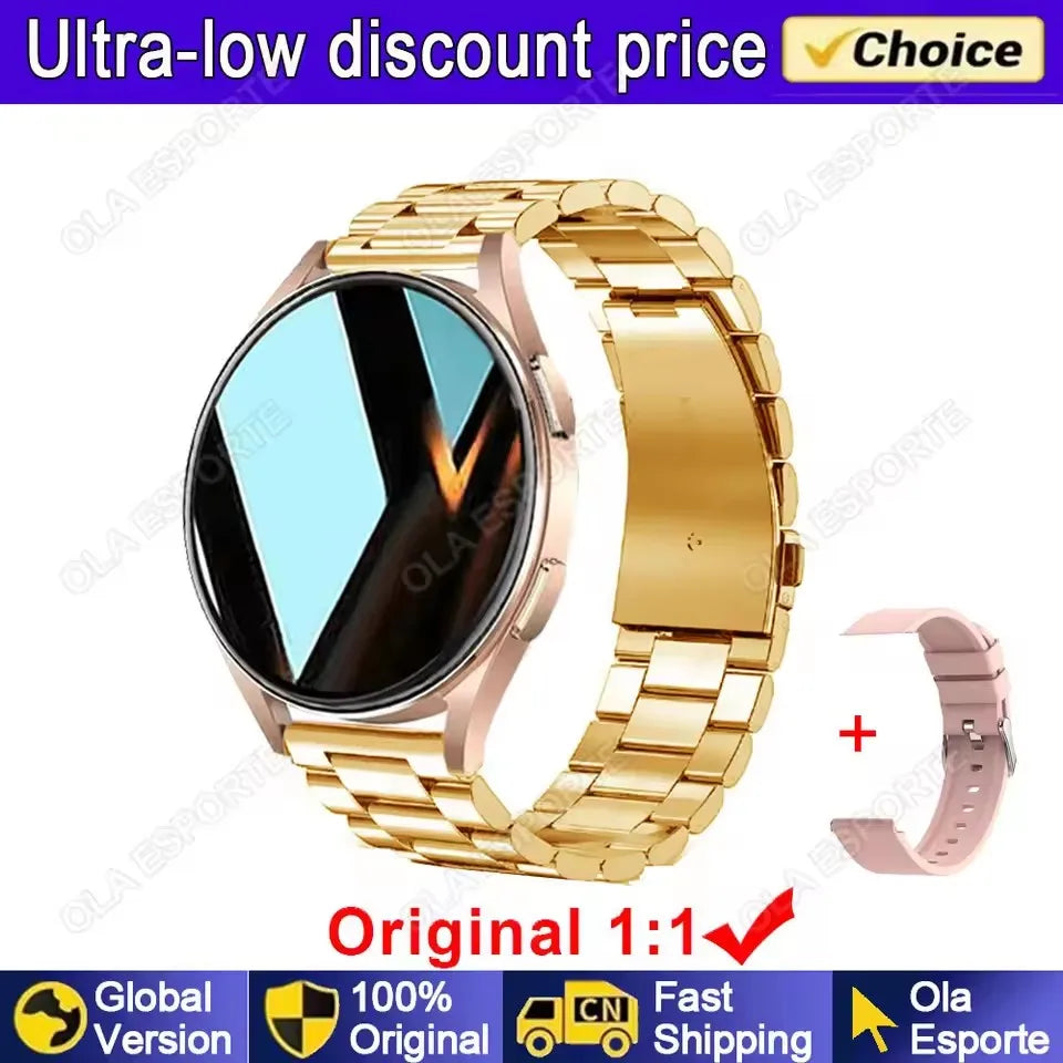 Women's Smart Watch – Bluetooth Calling | Heart Rate & Sleep Monitor | Waterproof