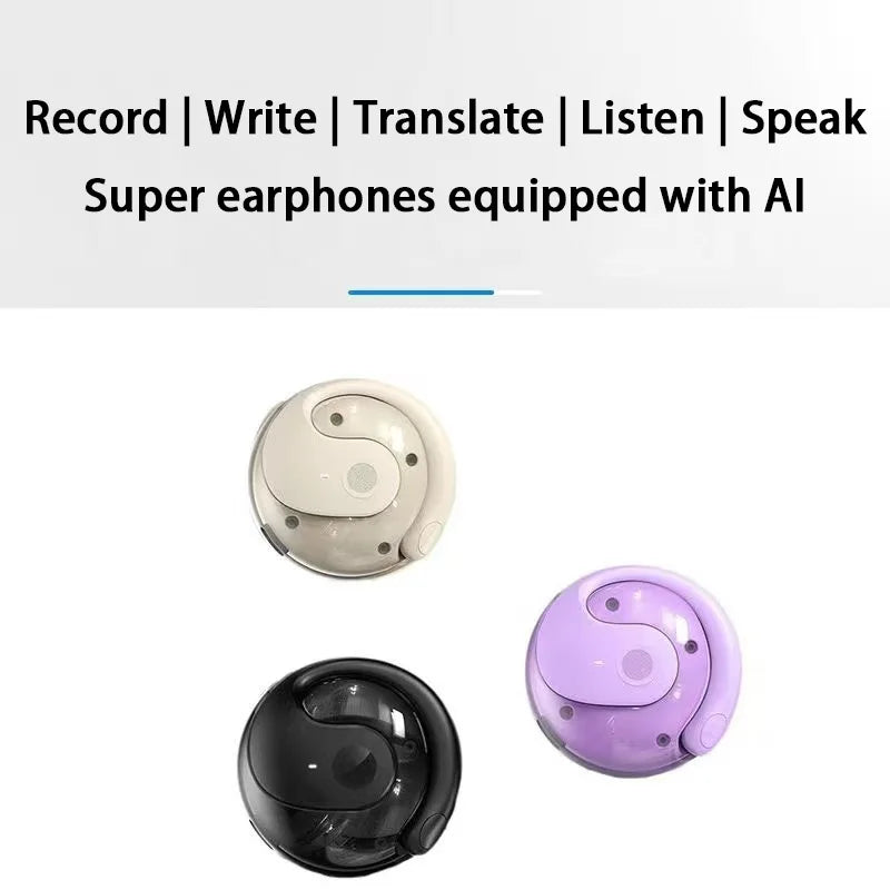 AI Translation Earphones – 144 Languages | Real-Time | Bluetooth 5.4