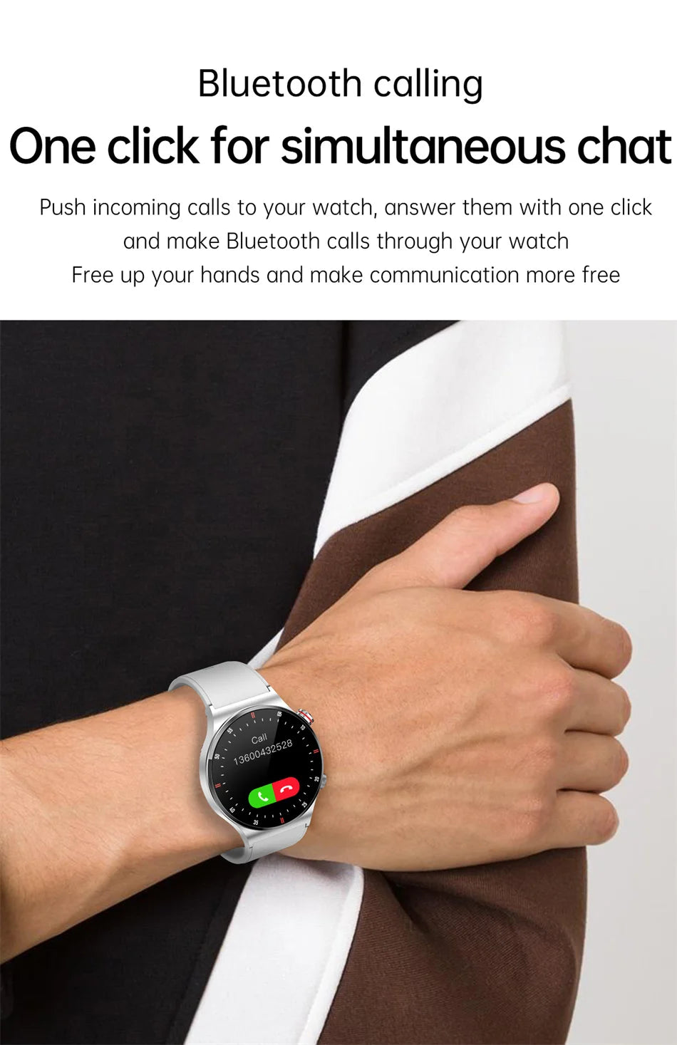 Men's Smart Watch – GPS | Bluetooth Calling | ECG Heart Monitor | Waterproof