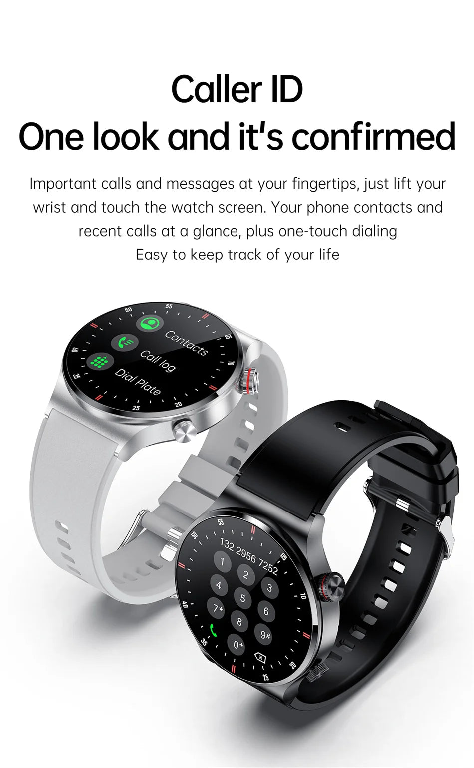 Men's Smart Watch – GPS | Bluetooth Calling | ECG Heart Monitor | Waterproof