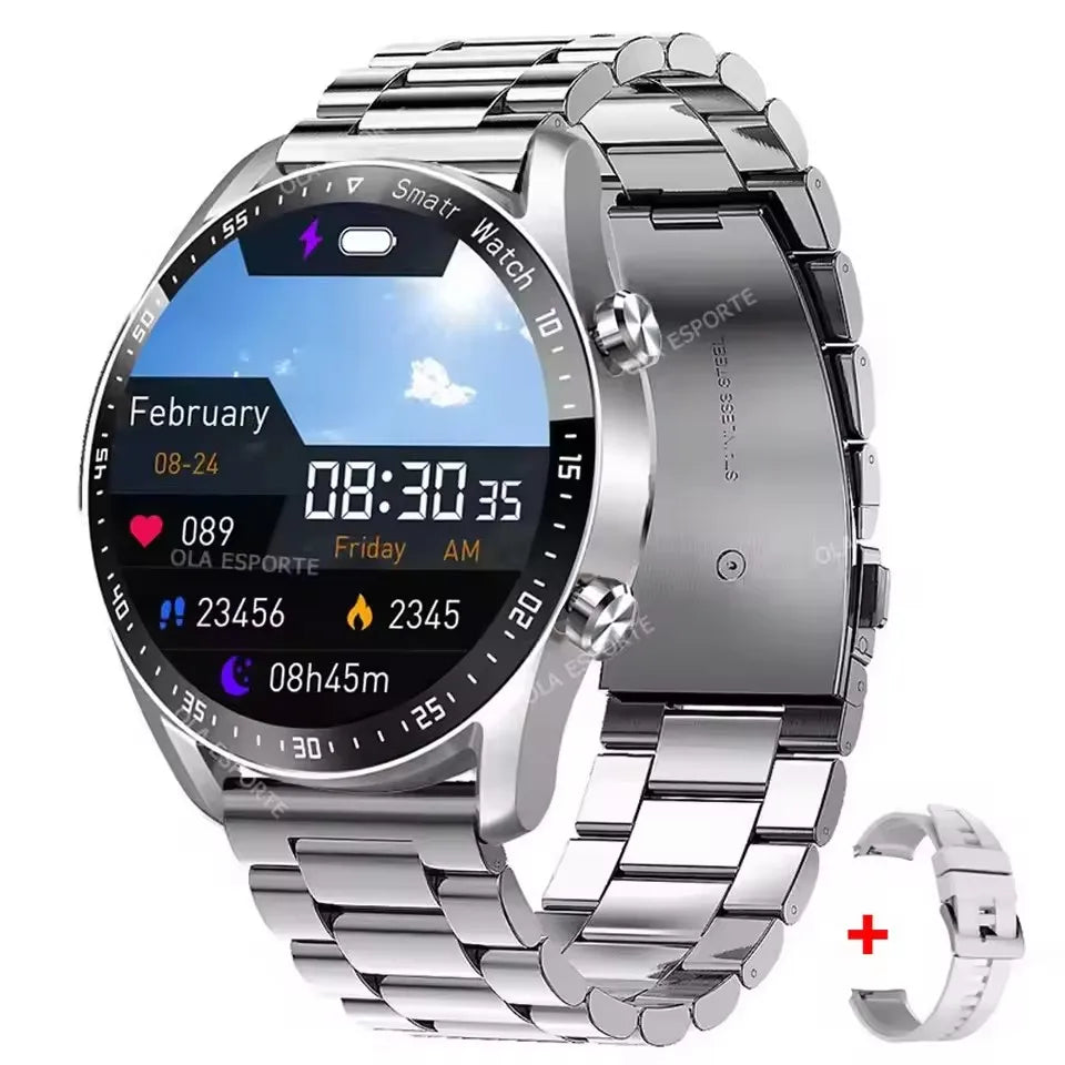 Men's Smart Watch – GPS | Bluetooth Calling | ECG Heart Monitor | Waterproof